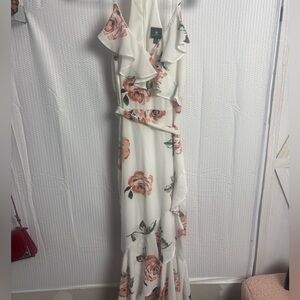 Disney Floral Maxi Dress - White and Pink